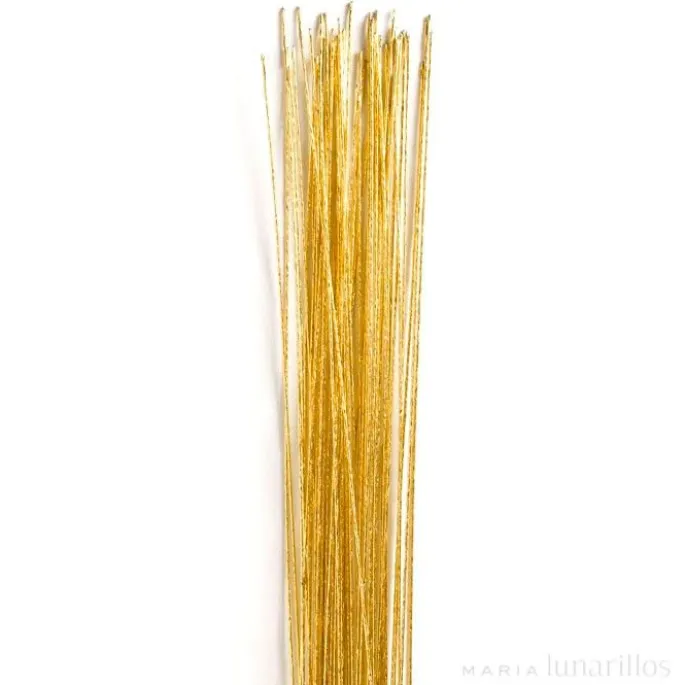 Alambres dorados para flores nº 24 (50) - Culpitt