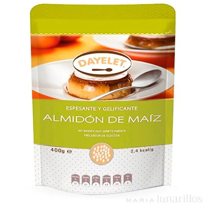 Almidón o fécula de maíz 400 gr - Sin gluten - Dayelet