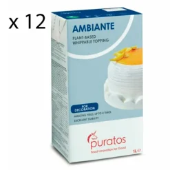 Ambiante: Nata vegetal pack 12 litros - Sin gluten - Puratos