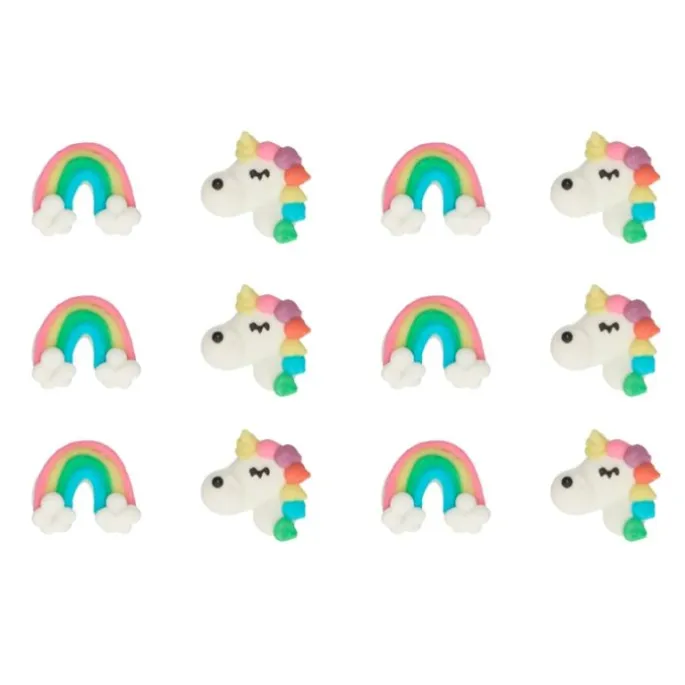 Arcoíris y unicornios de azúcar (12) - Sin gluten - Funcakes