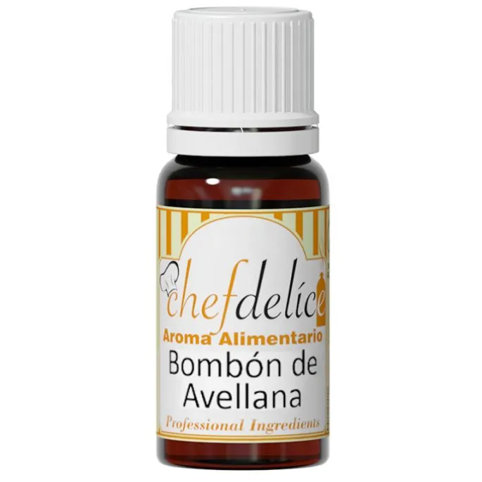 Aroma de bombón de avellana 10 ml - Sin gluten - Chefdelíce