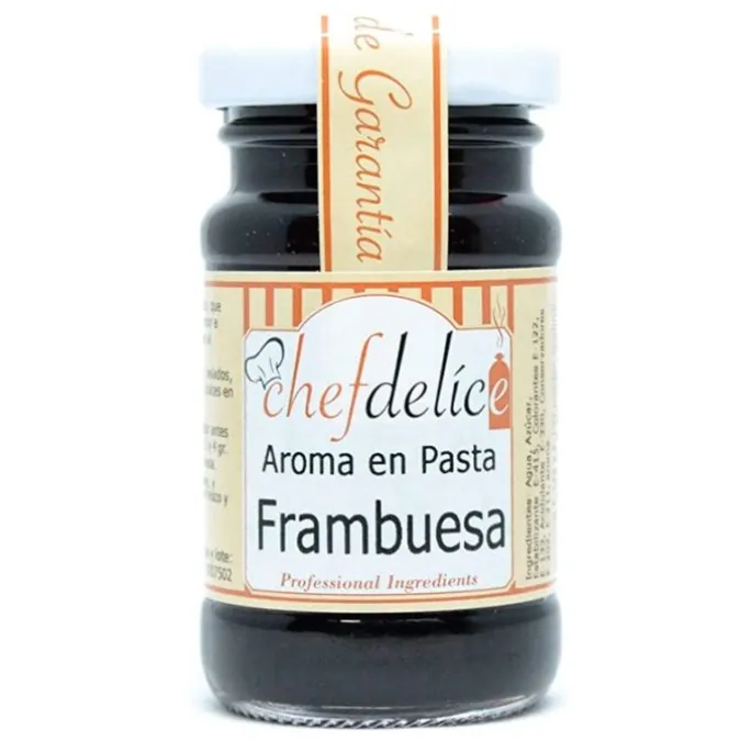 Aroma de frambuesa en pasta 50 g - Sin gluten - Chefdelíce