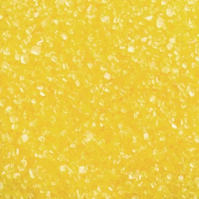 Azúcar brillante amarillo 100 g - Decora