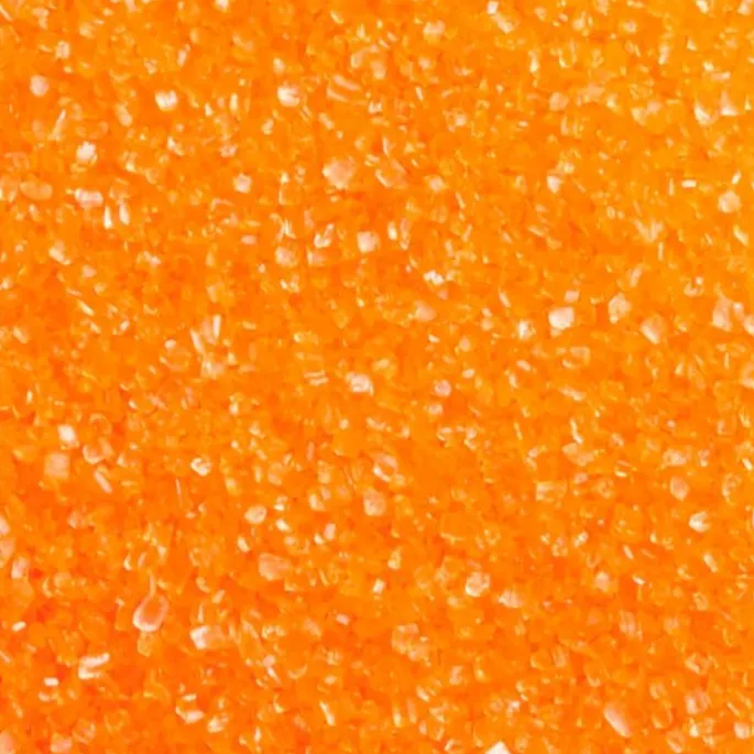 Azúcar brillante naranja 100 g - Decora