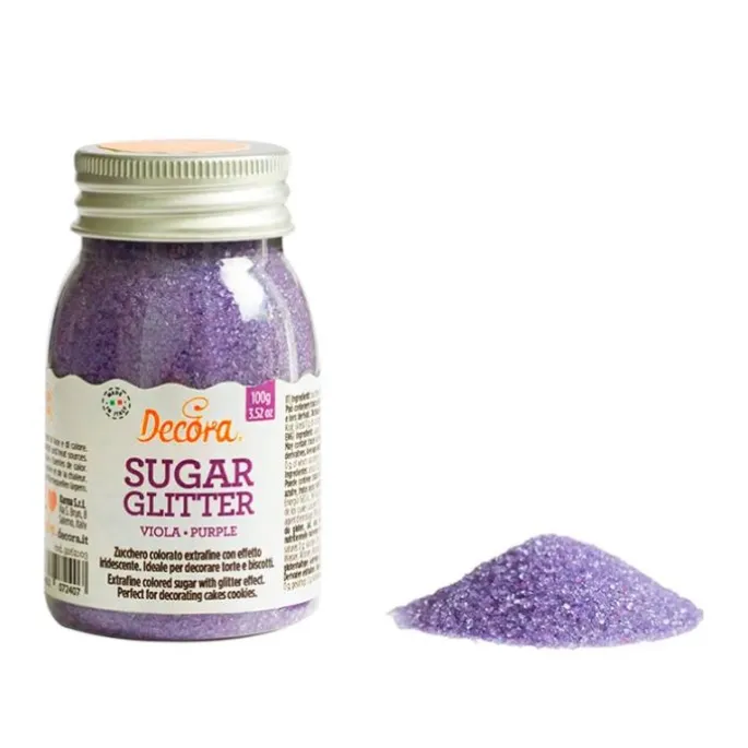 Azúcar brillante púrpura 100 g - Decora