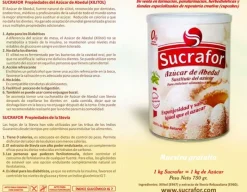 Azúcar de abedul con Stevia 800 g - Sucrafor