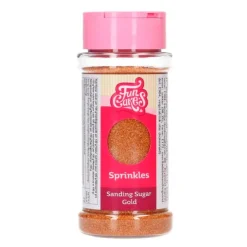 Azúcar dorado Sanding sugar 80 g - Funcakes
