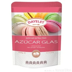 Azúcar glass extrafino 400 gr - Sin gluten - Dayelet