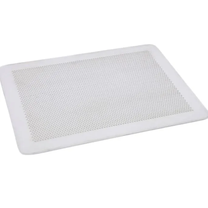 Bandeja de aluminio perforada rectangular 40 cm - De Buyer