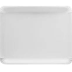 Bandeja de cartón estucada blanca 31 x 38 cm