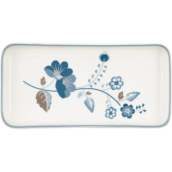 Bandeja de cerámica Mozy White 24 cm - GreenGate