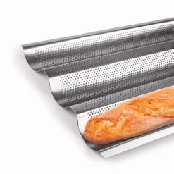 Bandeja metálica para 3 baguettes - Ibili