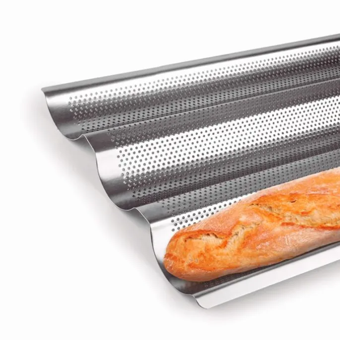 Bandeja metálica para 3 baguettes - Ibili