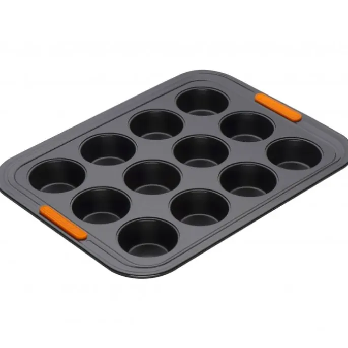 Bandeja molde antiadherente para 12 magdalenas - Acero al carbono - Le Creuset