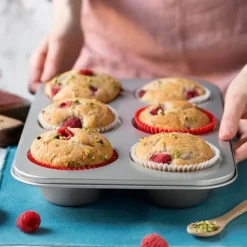 Bandeja molde antiadherente 6 muffins - Decora