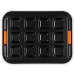 Bandeja molde antiadherente para 12 mini brownies - Acero al carbono - Le Creuset