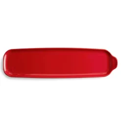 Bandeja para aperitivos roja 42 x 11 cm - Cerámica - Emile Henry