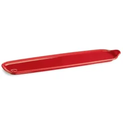 Bandeja para aperitivos roja 42 x 11 cm - Cerámica - Emile Henry