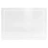 Bandeja rectangular ondulada blanca 35 x 25 cm