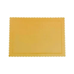 Bandeja rectangular ondulada dorada metalizada 30 x 25 cm