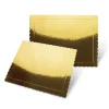 Bandeja rectangular ondulada dorada 40,5 x 30,5 cm