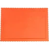 Bandeja rectangular ondulada naranja 40 x 30 cm