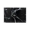 Bandeja rectangular ondulada mármol negro 30 x 25 cm