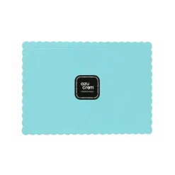 Bandeja rectangular ondulada azul cielo 30 x 25 cm
