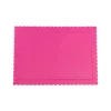 Bandeja rectangular ondulada fucsia 30 x 25 cm