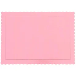 Bandeja rectangular ondulada rosa bebé 40 x 30 cm