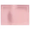 Bandeja rectangular ondulada rosa bebé metalizada 35 x 25 cm - Pastry Colours