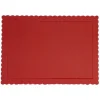 Bandeja rectangular ondulada roja 40 x 30 cm