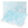 Bandeja rectangular ondulada copos de nieve 40 x 30 cm