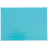 Bandeja rectangular ondulada azul cielo 40 x 30 cm