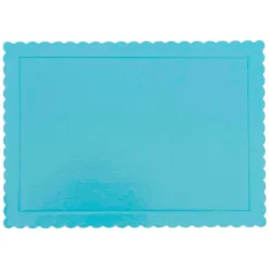 Bandeja rectangular ondulada azul cielo 40 x 30 cm