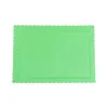 Bandeja rectangular ondulada verde claro 30 x 25 cm