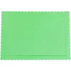 Bandeja rectangular ondulada verde claro 40 x 30 cm
