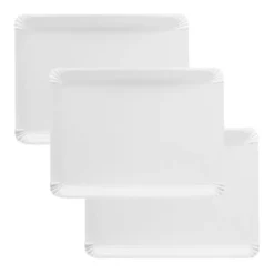Bandejas de cartón estucadas blancas 26 x 34 cm (100)