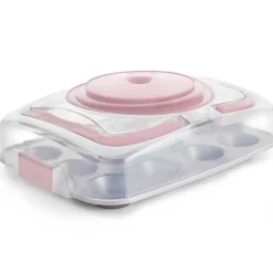 Bandeja, transportador y stand cupcakes 3 en 1 - Ibili
