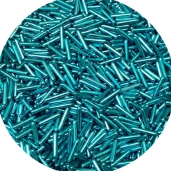 Barritas de azúcar azules metalizadas 70 g - Funcakes