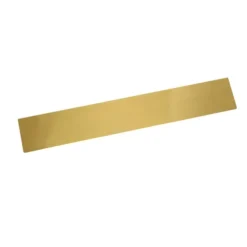 Base dorada para caja de plástico transparente para turrón 25,3 x 3,5 cm