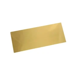 Base dorada para caja de plástico transparente para turrón 19,7 x 8,3 cm