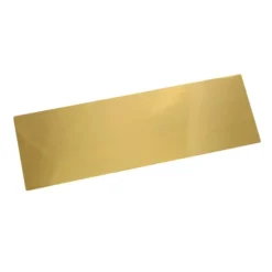 Base dorada para caja de plástico transparente para turrón 25,7 x 8,3 cm