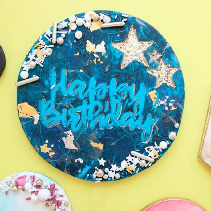 Base para topper personalizado círculo 12 cm