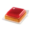 Bases para servir cuadradas blancas (100) - Silikomart Professional