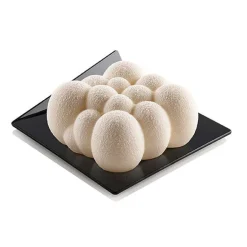 Bases para servir cuadradas negras (100) - Silikomart Professional