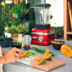 Batidora de vaso Licuadora Artisan Power Plus roja - 5KSB8270 - KitchenAid + REGALO 2 mini cocotte Caribe