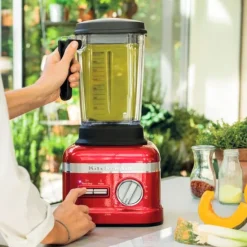 Batidora de vaso Licuadora Artisan Power Plus roja - 5KSB8270 - KitchenAid + REGALO 2 mini cocotte Caribe
