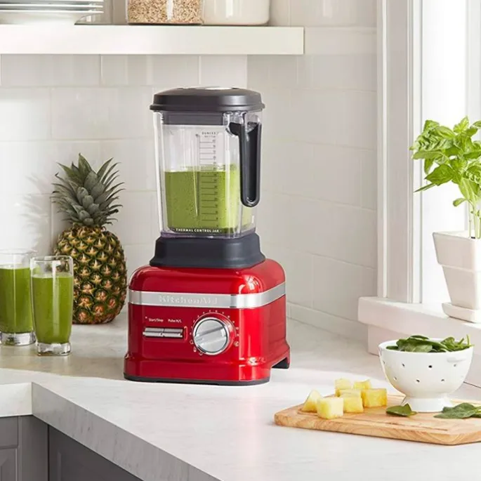 Batidora de vaso Licuadora Artisan Power Plus roja - 5KSB8270 - KitchenAid + REGALO 2 mini cocotte Caribe