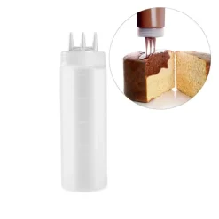 Biberón para bañar bizcochos con boquilla triple 500 ml - Ibili